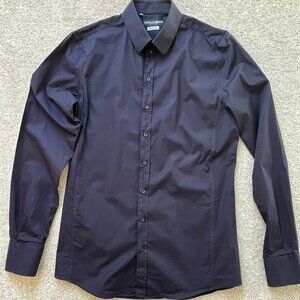 Dolce & Gabbana "Sicilia" Men's Black Dress Shirt - Size 41 (16 Neck)